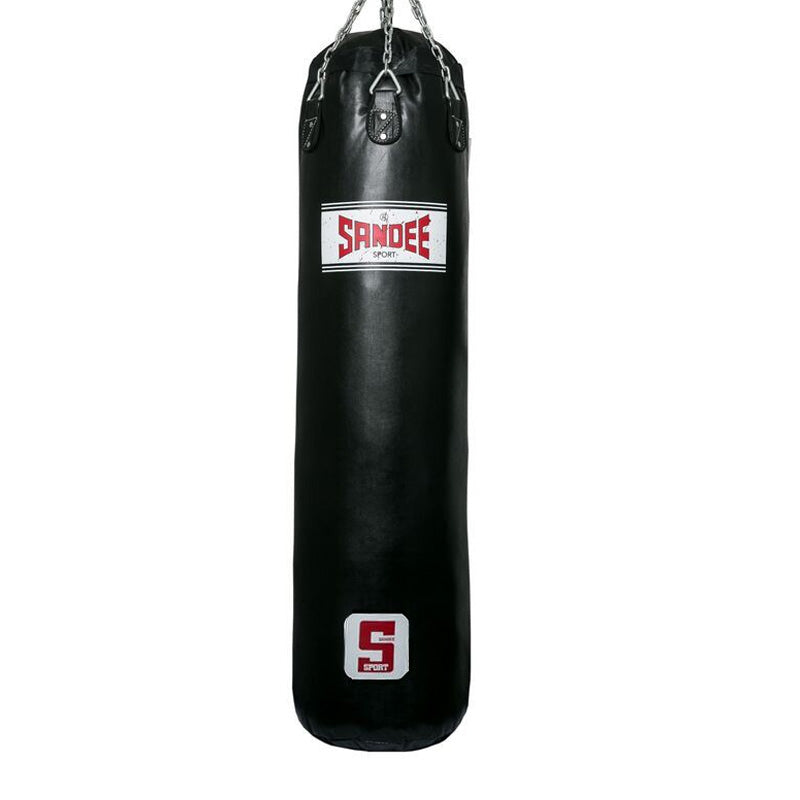 Sandee Sport Synthetic Leather Black 5ft Punch Bag sandeeboxing