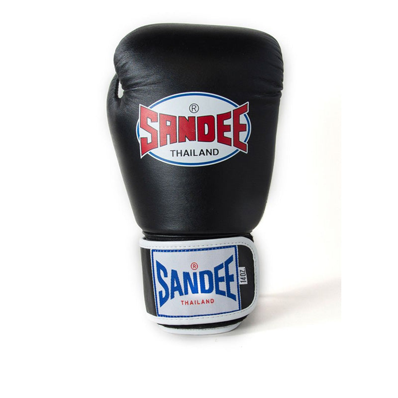 Authentic Velcro 2 Tone Boxing Gloves - Black & White