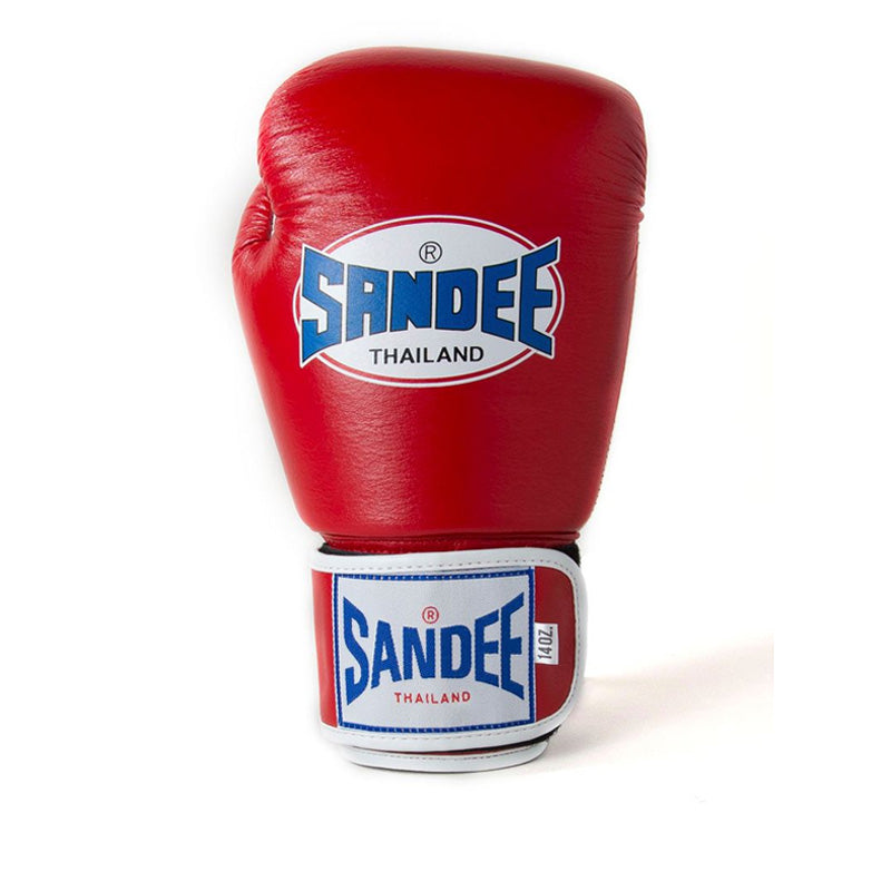 Authentic Velcro 2 Tone Boxing Gloves - Red & White