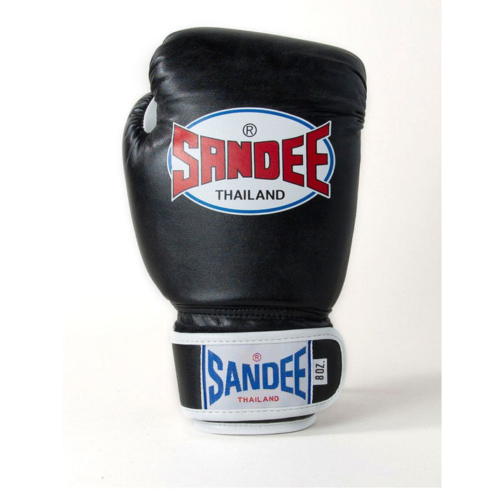 Kids Authentic Velcro 2 Tone Boxing Gloves - Black & White