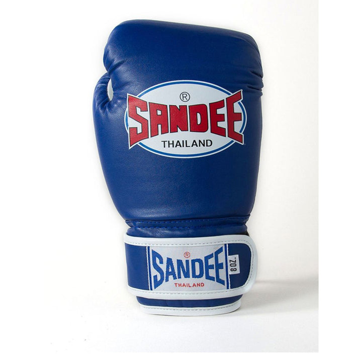 Kids Authentic Velcro 2 Tone Boxing Gloves - Blue & White