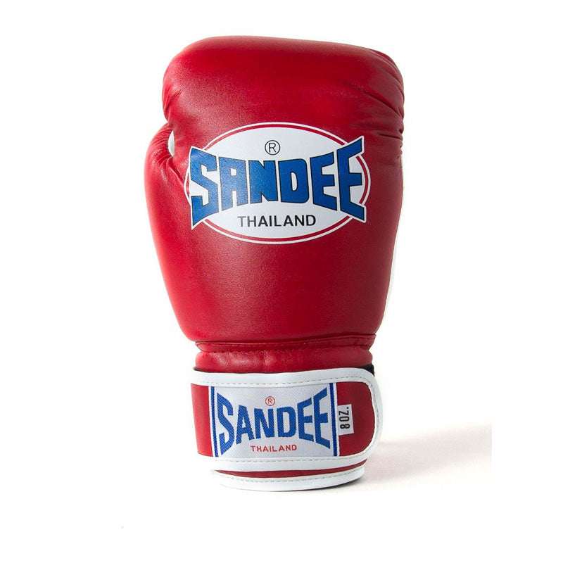 Kids Authentic Velcro 2 Tone Boxing Gloves - Red & White