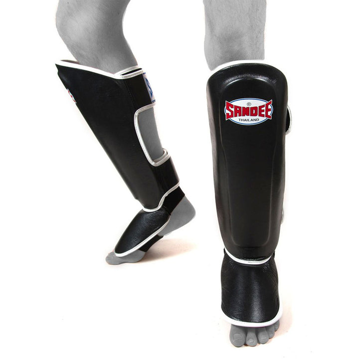 Authentic Boot Shinguards - Black & White