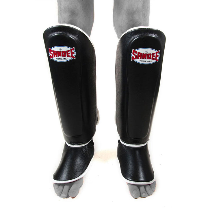 Authentic Boot Shinguards - Black & White