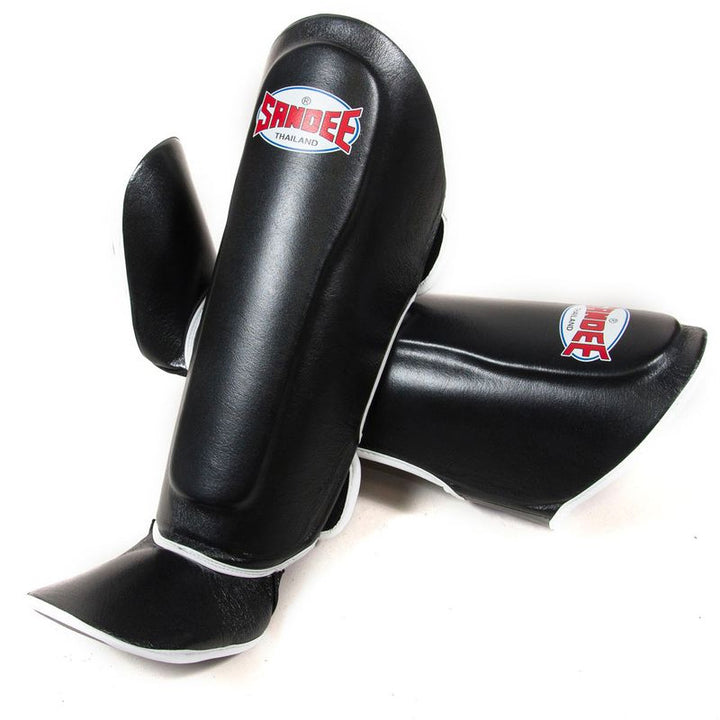 Authentic Boot Shinguards - Black & White