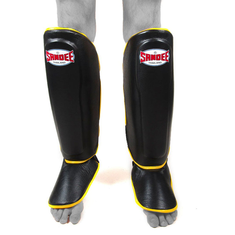 Authentic Boot Shinguards - Black & Yellow