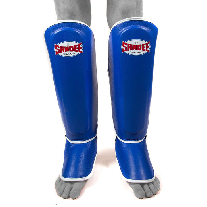 Authentic Boot Shinguards - Blue & White