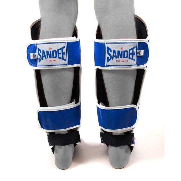 Authentic Boot Shinguards - Blue & White