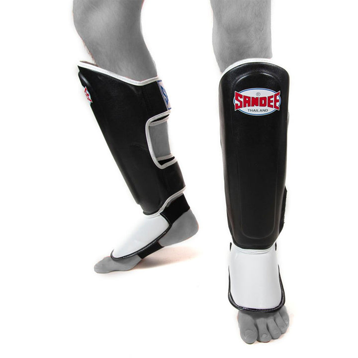 Kids Authentic Boot Shinguards - Black & White