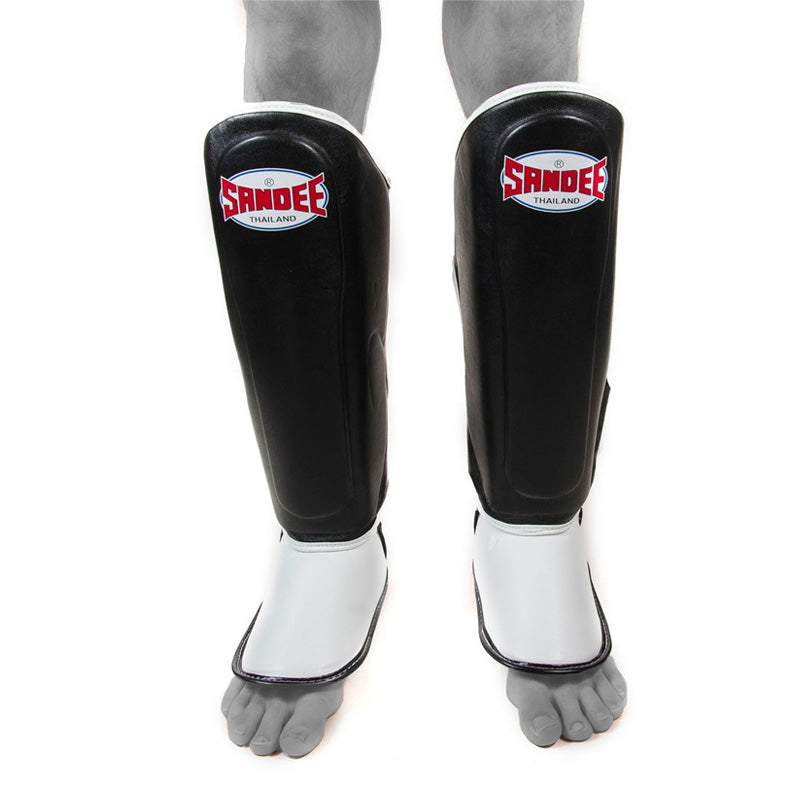 Kids Authentic Boot Shinguards - Black & White