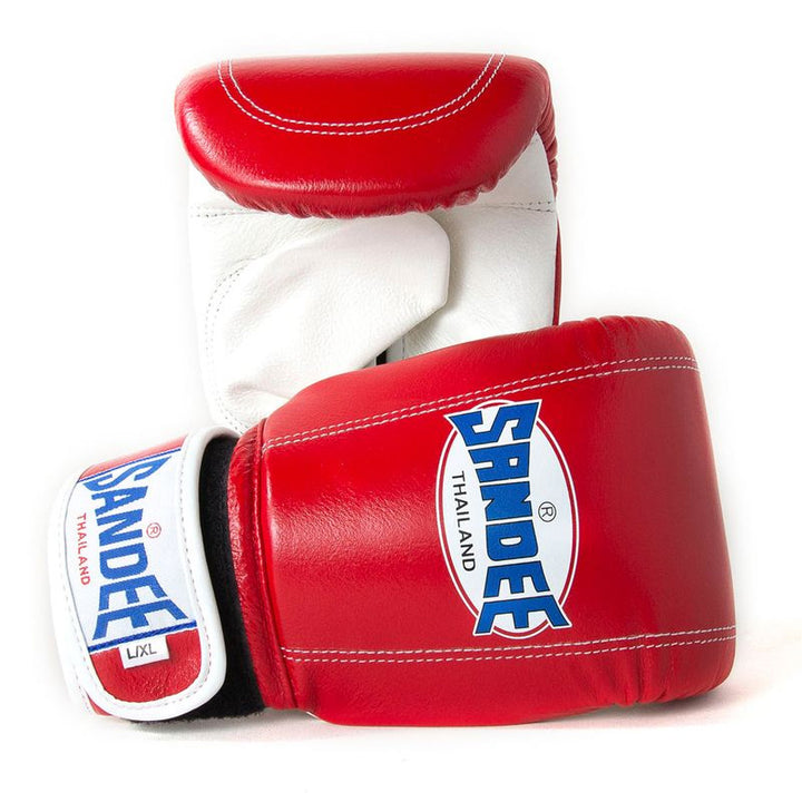 Velcro Bag Mitts - Red & White