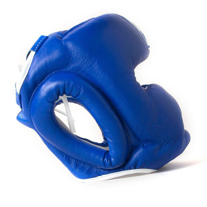 Closed Face Head Guard - Blue & White