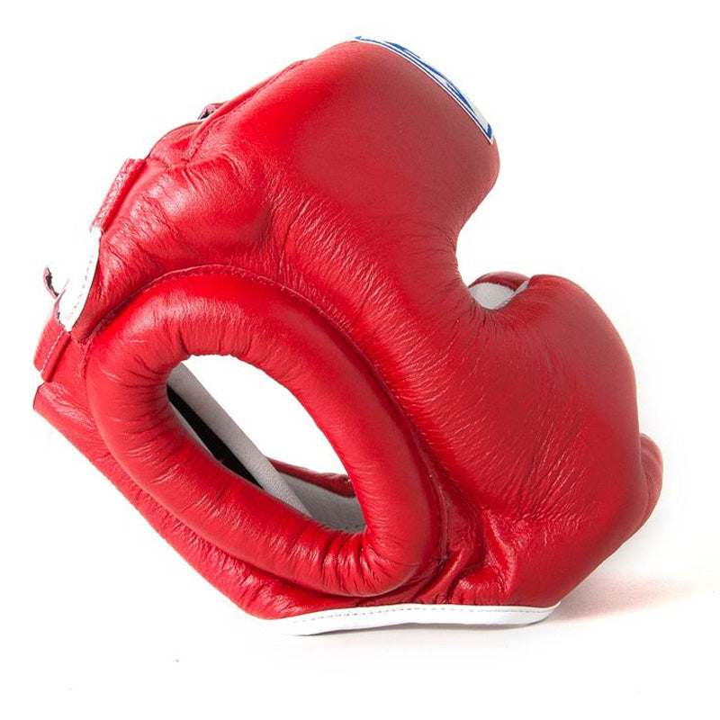 Closed Face Head Guard - Red & White