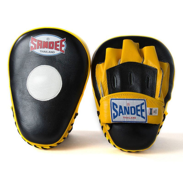 Curved Focus Mitts - Black & Yellow