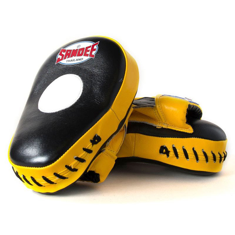 Curved Focus Mitts - Black & Yellow