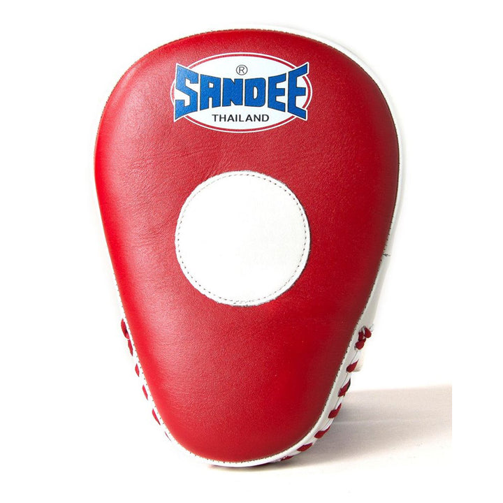 Curved Focus Mitts - Red & White