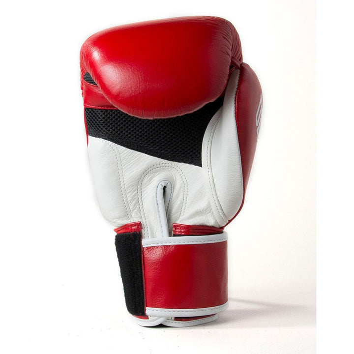 Cool-Tec Velcro 3 Tone Boxing Gloves - Red, White & Black