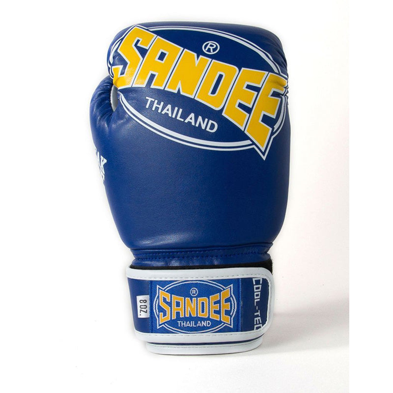 Kids Cool-Tec Velcro 3 Tone Boxing Gloves - Blue, Yellow & White