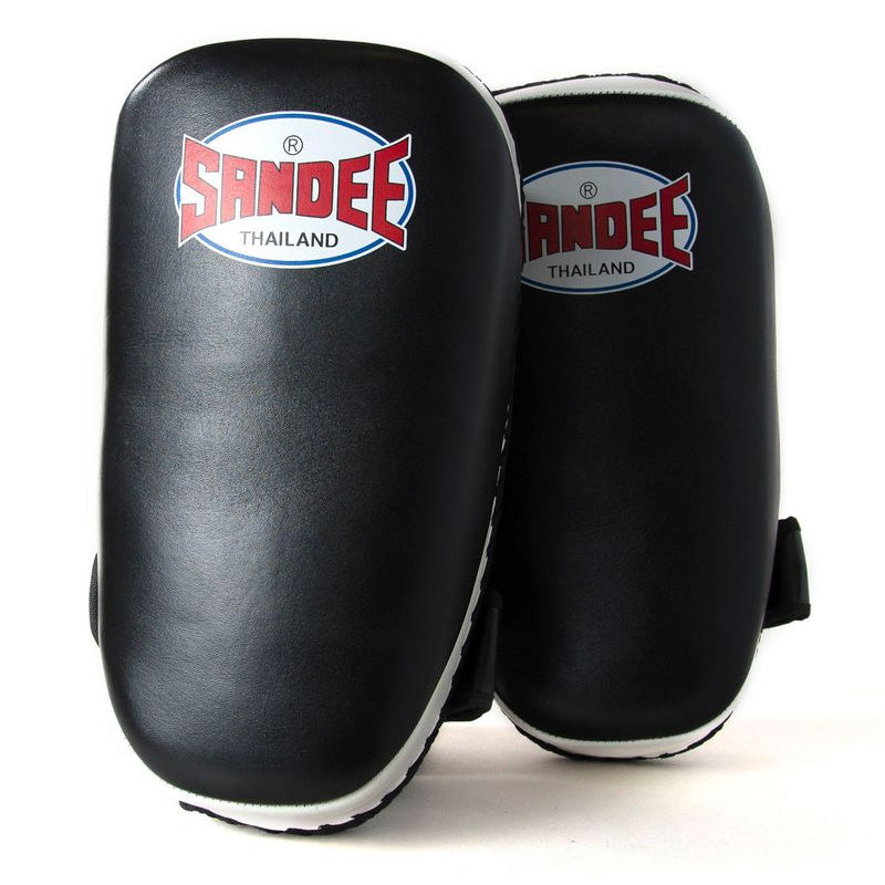 Curved Thai Kick Pads - Black & White