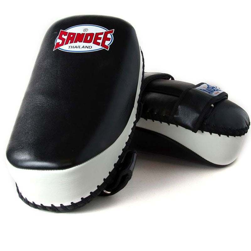 Curved Thai Kick Pads - Black & White