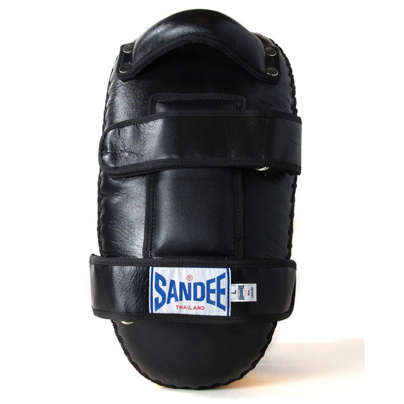 Curved Thai Kick Pads - Black & Yellow