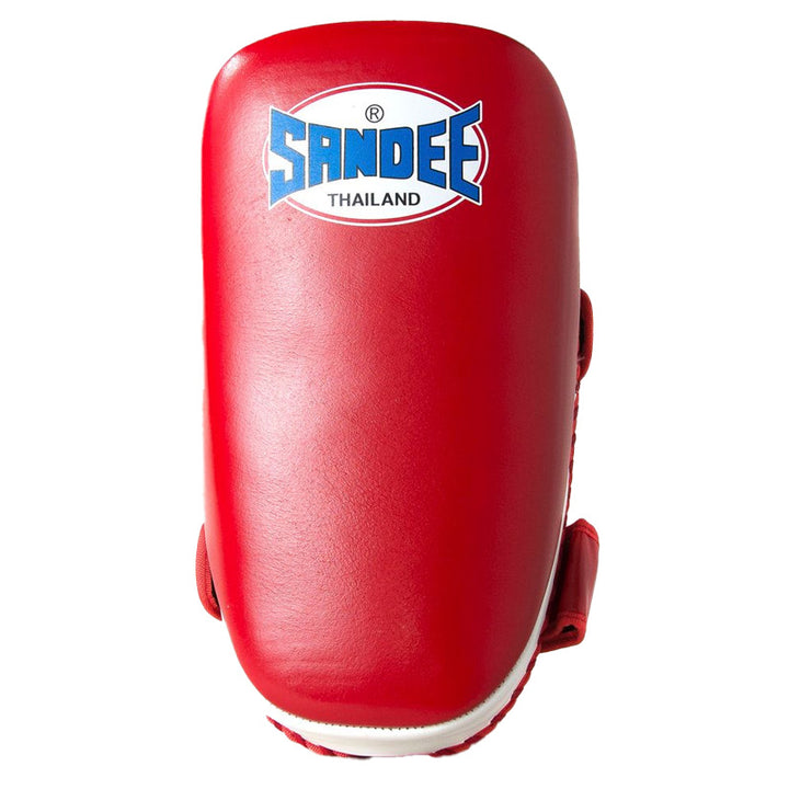 Curved Thai Kick Pads - Red & White