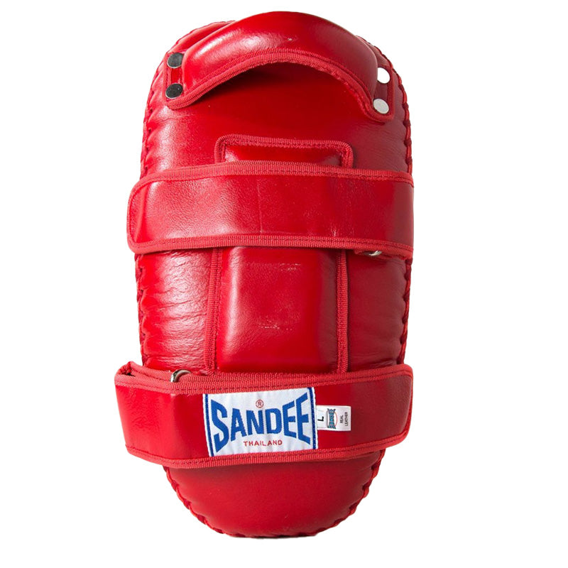 Curved Thai Kick Pads - Red & White