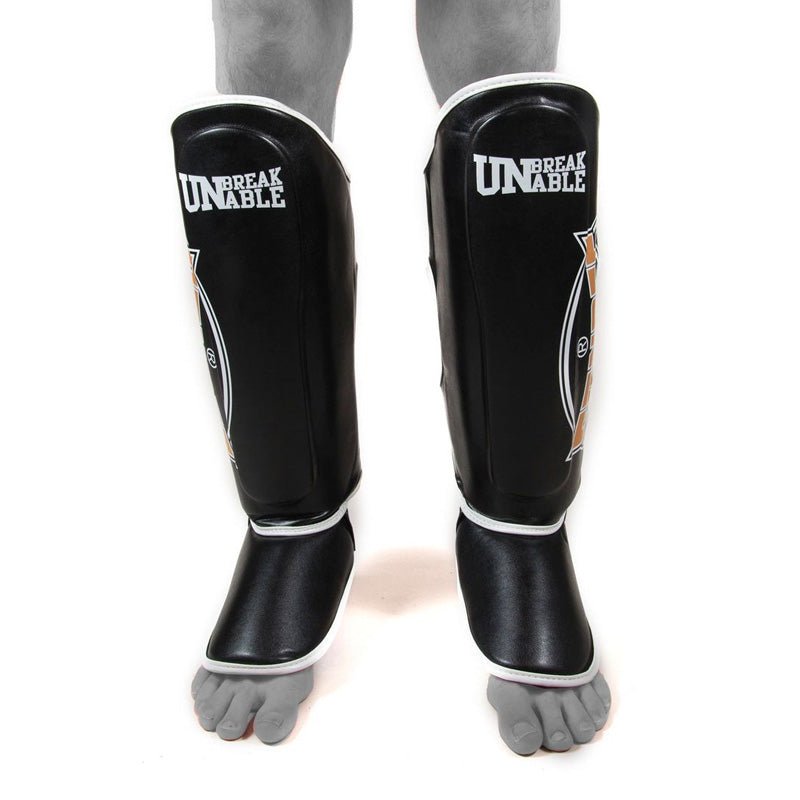 Cool-Tec Boot Shinguards - Black, Gold & White