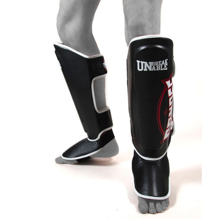 Cool-Tec Boot Shinguards - Black, White & Red