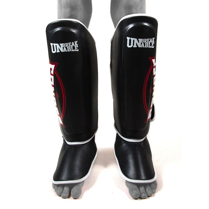 Cool-Tec Boot Shinguards - Black, White & Red