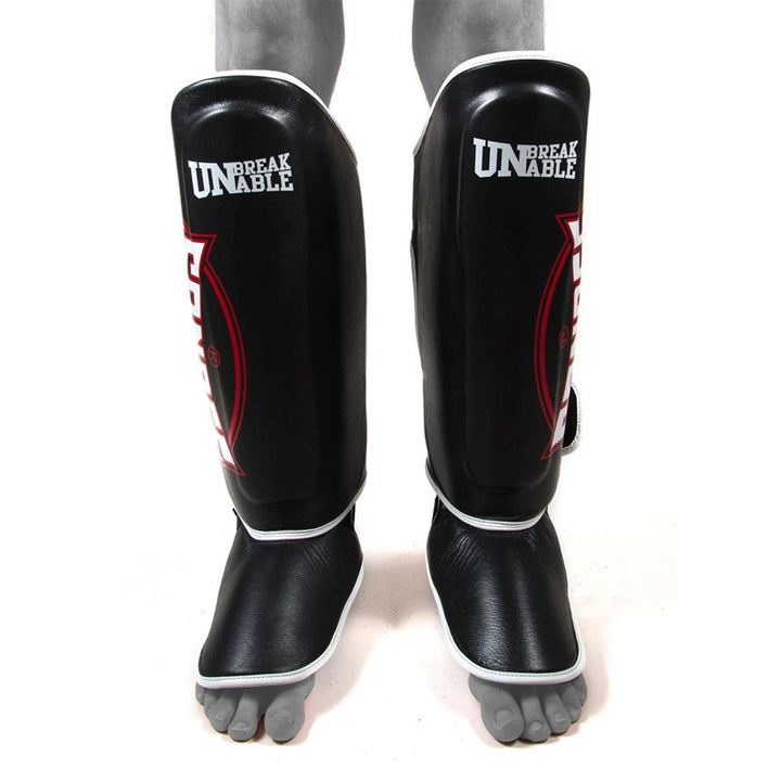 Cool-Tec Boot Shinguards - Black, White & Red