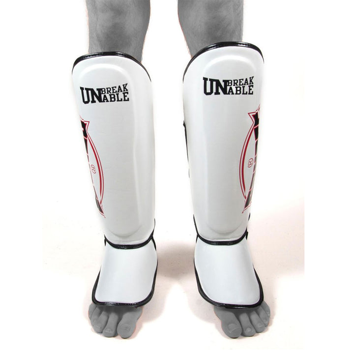 Cool-Tec Boot Shinguards - White, Black & Red