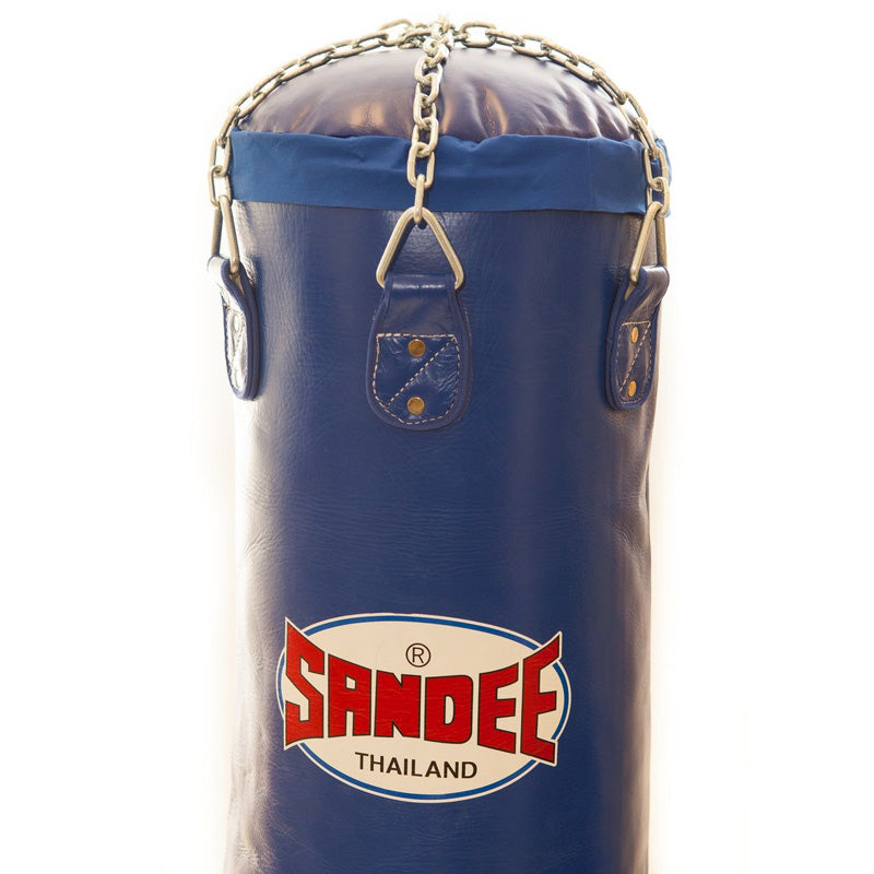 Full Leather Punch Bag - Blue