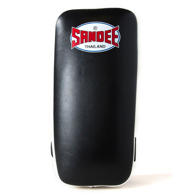 Extra Thick Flat Thai Kick Pads - Black & White