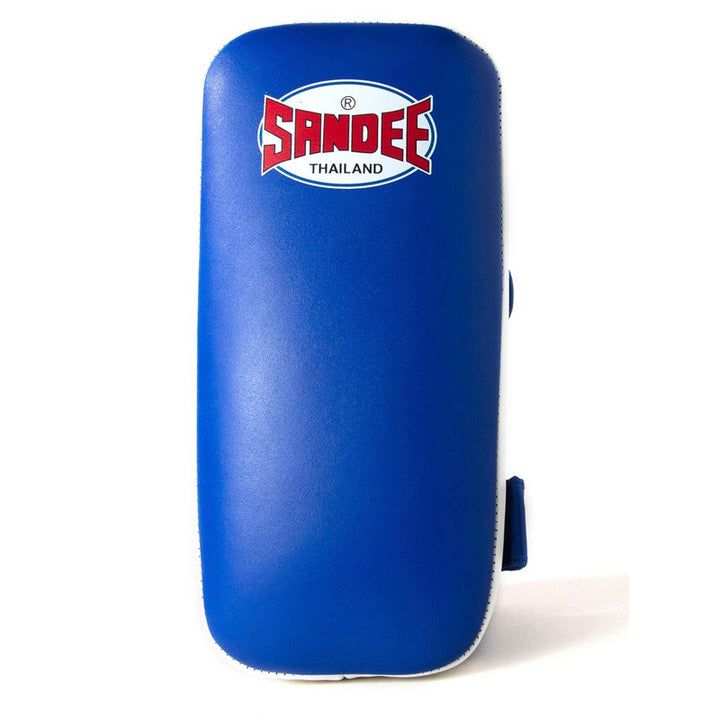 Extra Thick Flat Thai Kick Pads - Blue & White