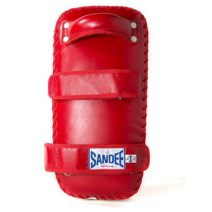 Extra Thick Flat Thai Kick Pads - Red & White