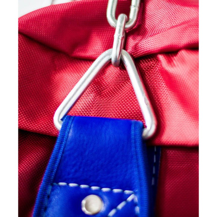 Half Leather Punch Bag - Blue & Red