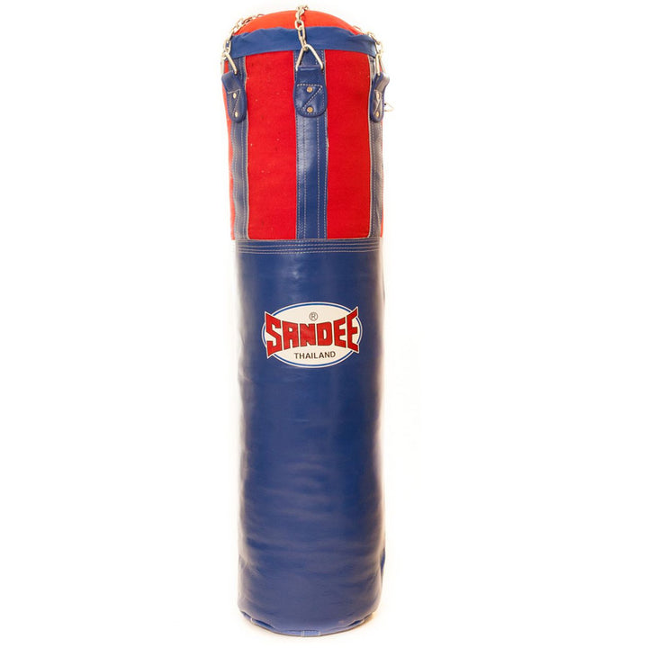 Half Leather Punch Bag - Blue & Red