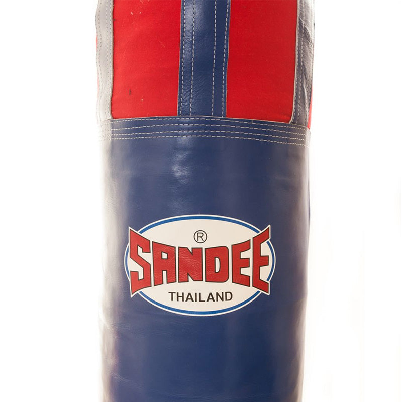 Half Leather Punch Bag - Blue & Red