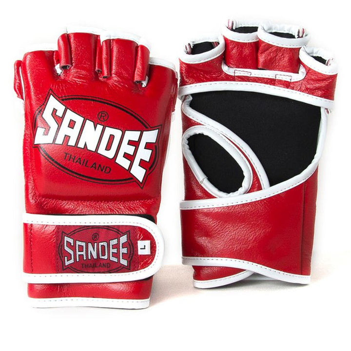 MMA Fight Glove - Red & White