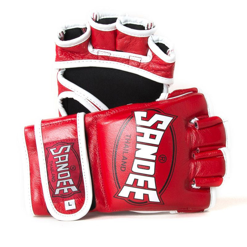 MMA Fight Glove - Red & White