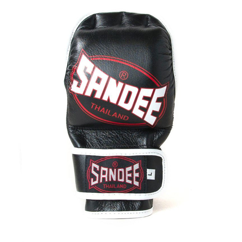 MMA Sparring Gloves - Black & White