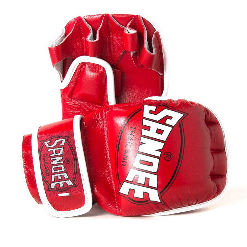 MMA Sparring Gloves - Red & White