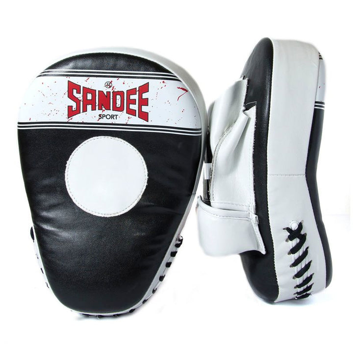 Sport Curved Focus Mitts - Black & White