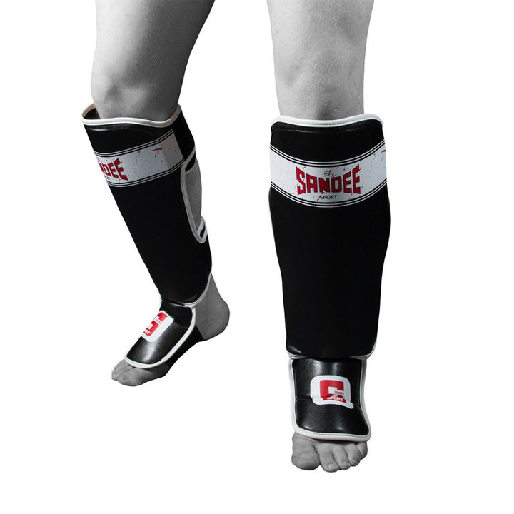 Sport Slim Shinguards - Black & White