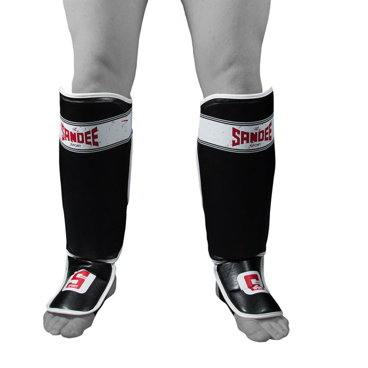 Sport Slim Shinguards - Black & White