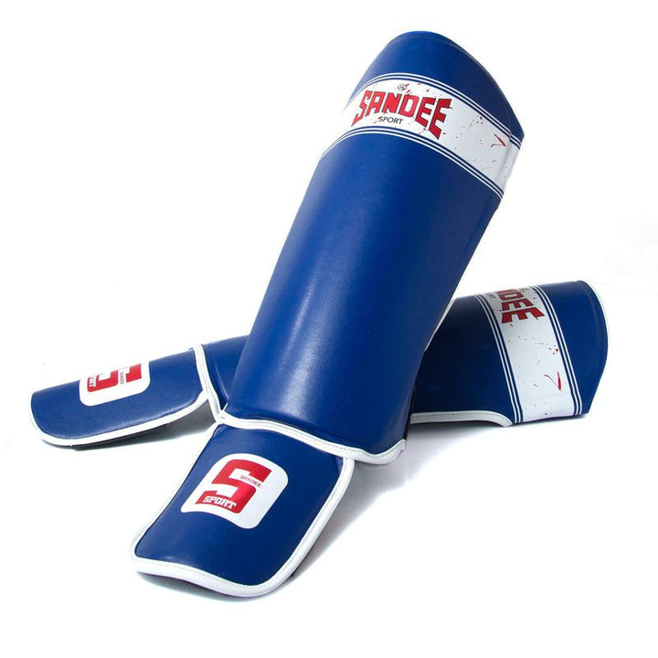 Sport Slim Shinguards - Blue & White