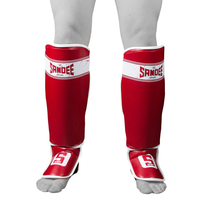 Sport Slim Shinguards - Red & White