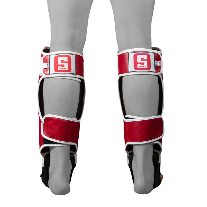 Sport Slim Shinguards - Red & White