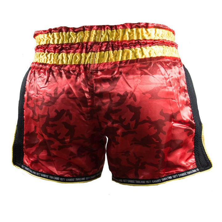 Thai Shorts - Supernatural Power - Red / Carbon / Black / Gold